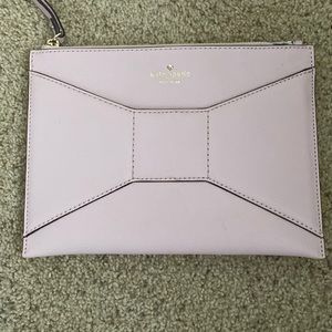EUC Kate Spade Leather Bow Clutch
